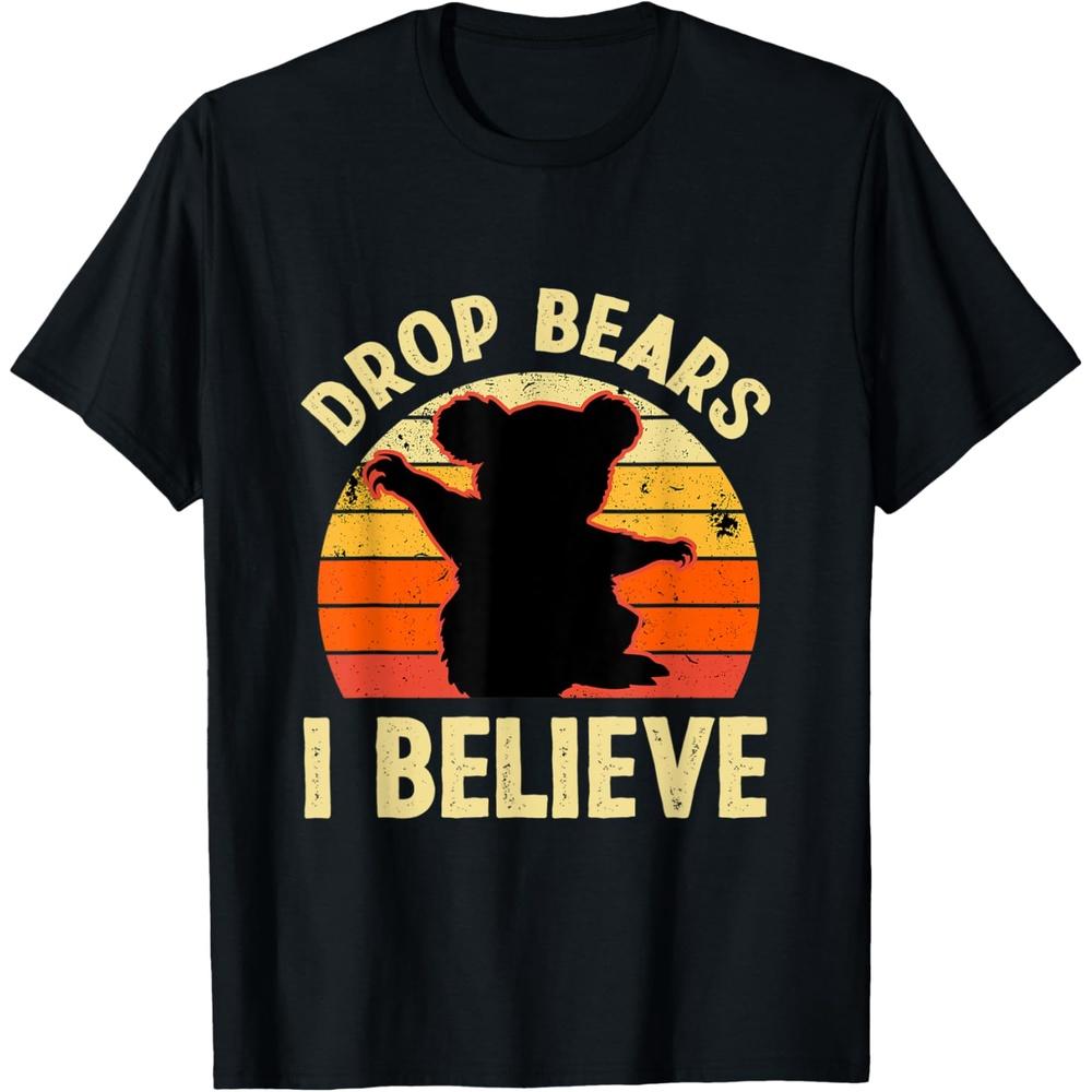 Australian Feral Koala Believe in Drop Bears T Shirt XL чёрный
