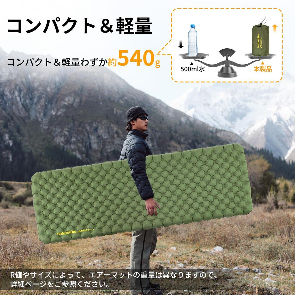 Naturehike Official Air Mattress SGS Utility Model or 7cm Perfect for Car and and Emergency Includes Storage Bag Ultra-High R-Value (R4.6),