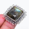 Natural Labradorite Gemstone 925 Sterling Silver Jewelry Ring Size 8 ZS-885