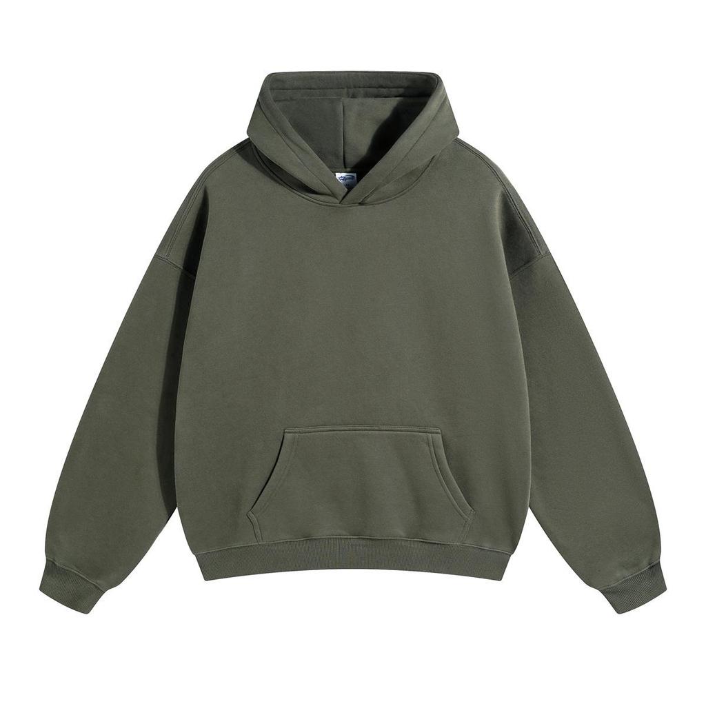 European & American Trendy Oversized Fleece-Lined Hooded Sweatshirt - Autumn/Winter Collection