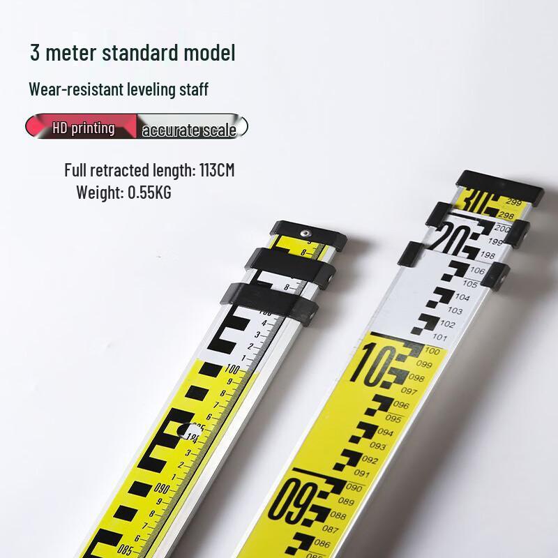 Song Ge Aluminum Leveling Rod 3m