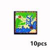 MOC Tile Smooth Printed 1x1 1x4 1x6 2x2 Assemble Particles 2431 3068 Flat Wood Grain Pattern Traffic Warning Bricks Accessories