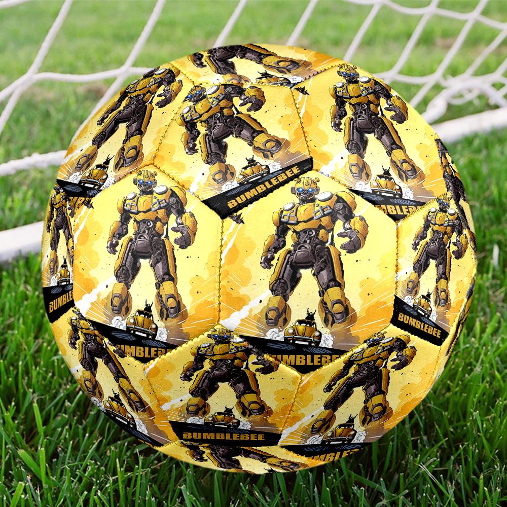 robot Print Size 5 Soccer Ball, Standard Match Football for Sports Game and Team Practice, Ideal Gift for Soccer Fans