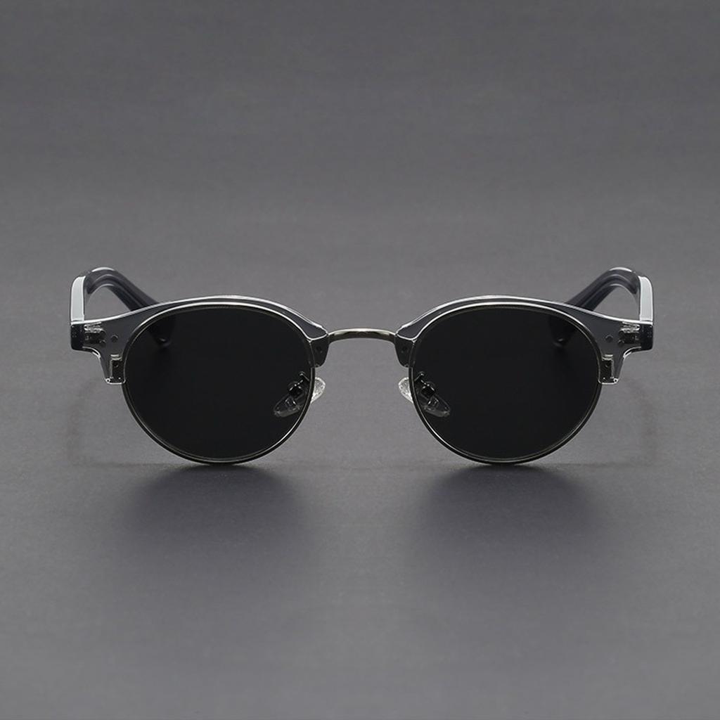 Retro shades fashion glasses for Men Women Brand Design Semi Rimless Classic Eye shades trendy accessory