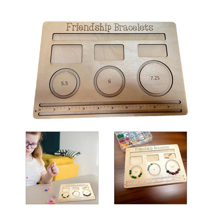 Wood Bead Sorting Tray Jewelry Designing Tool Wood Bead Organizer Board Wood Bead Board Jewelry Making Board for Jewelry