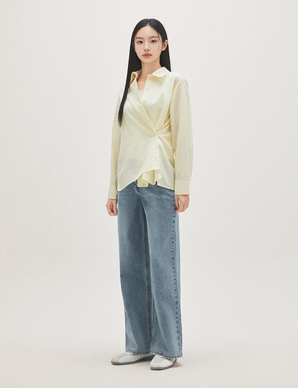 ROEM All Day Cotton Blend Shirt Rmywg24R11