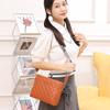 Rhombus Solid Color Shoulder Bag, New Trendy Women's Bag, Fashionable Letter Broadband Messenger Bag, One Piece.