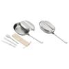 Versatiles Stainless Steel Camp Cookware Portables Camp Cookware Eating Gear for Campers