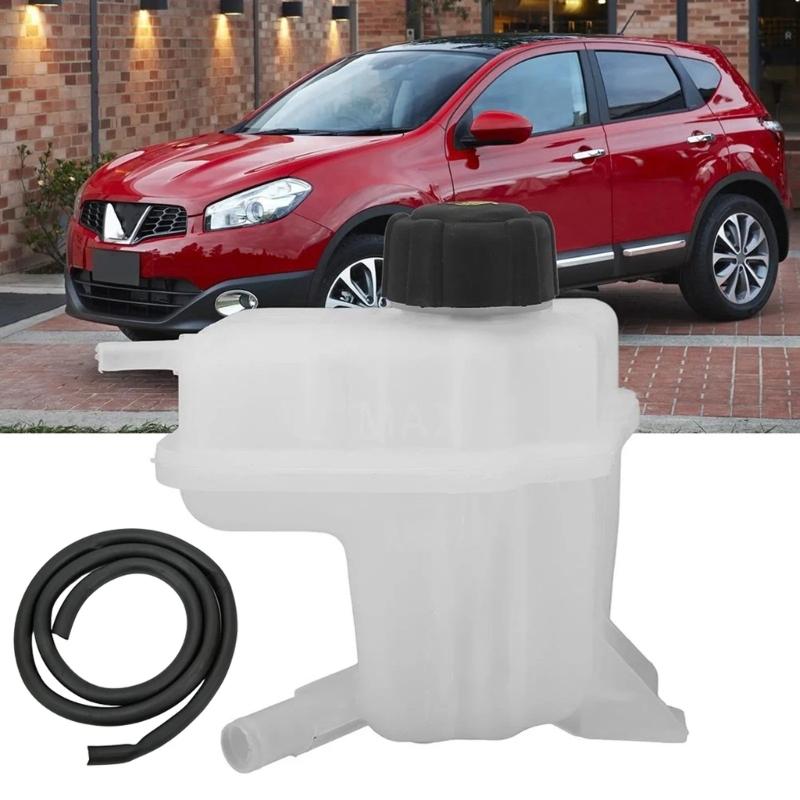 Plastic Overflow Reservoir Cooling Water Tank Car Engine Coolant Expansion Pot with Cover for 2007-2013 Enduring