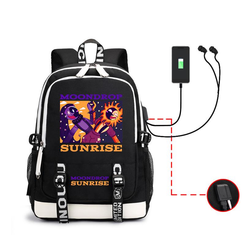 

Sundrop Fnaf Peripheral Large Capacity Student School Bag Outdoor Backpack Usb Computer Bag Backpack