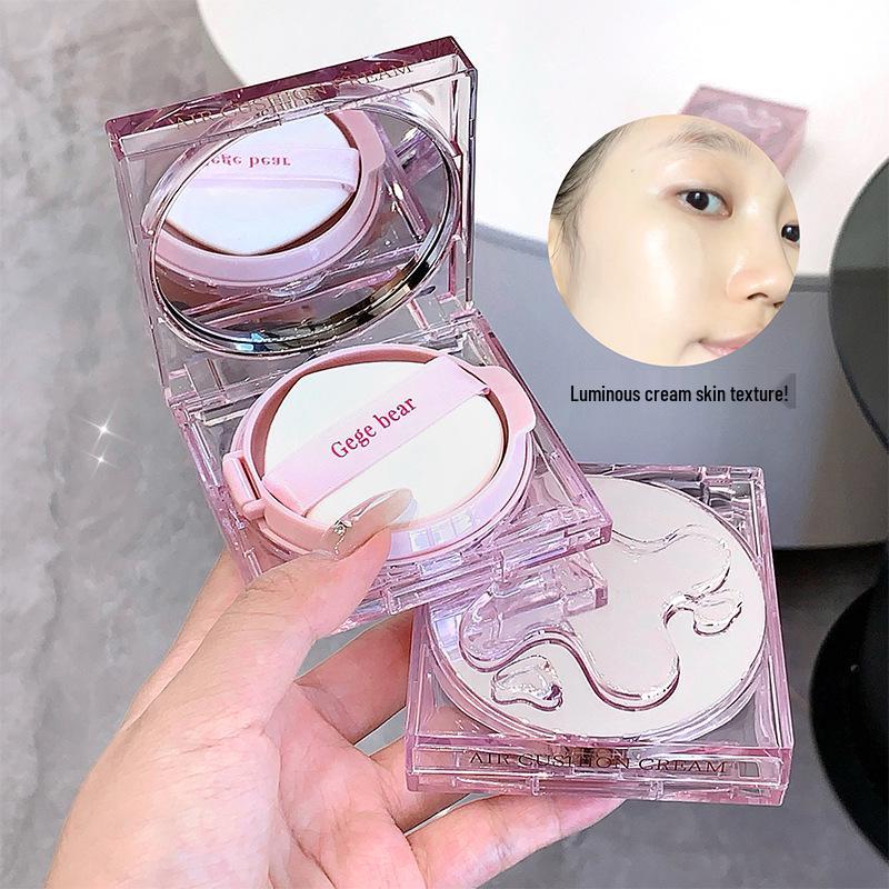 Douyin Live Style Rain Dew Hydrating Brightening Cushion Cream - Lightweight, Refreshing Oil Control for Natural, Sheer Coverage.