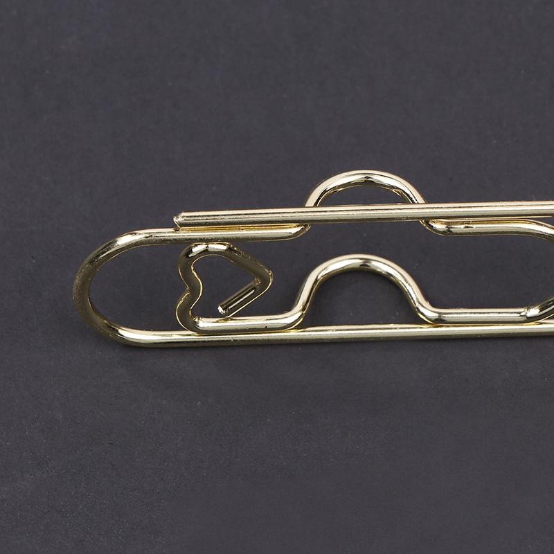 10Pcs Metal Pen Holder Clip Paper Clips Bookmarks Photo Memo Ticket Clip For Notebooks Paper Clips Office Stationery Tool