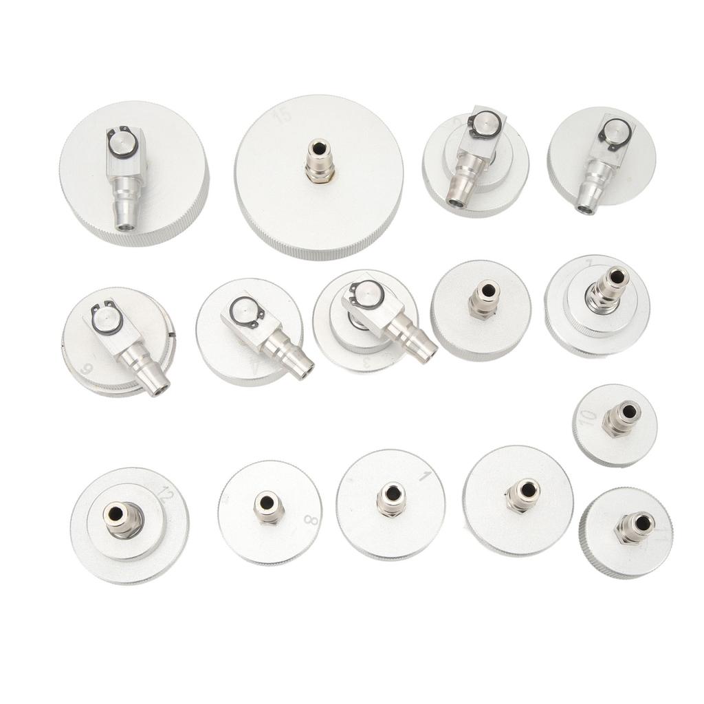 15Pcs Master Cylinder Adapter Set Leakproof Brake Fluid Bleeder Adapter Universal for Automobiles