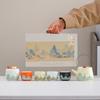 Nordic Stone Tea Set with 'A Thousand Li of Rivers and Mountains' Design