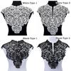 Lace Hollow Collar Flower Embroidered Lace Cloth Sticker Handmade Flower Patch  Sewing Accessories
