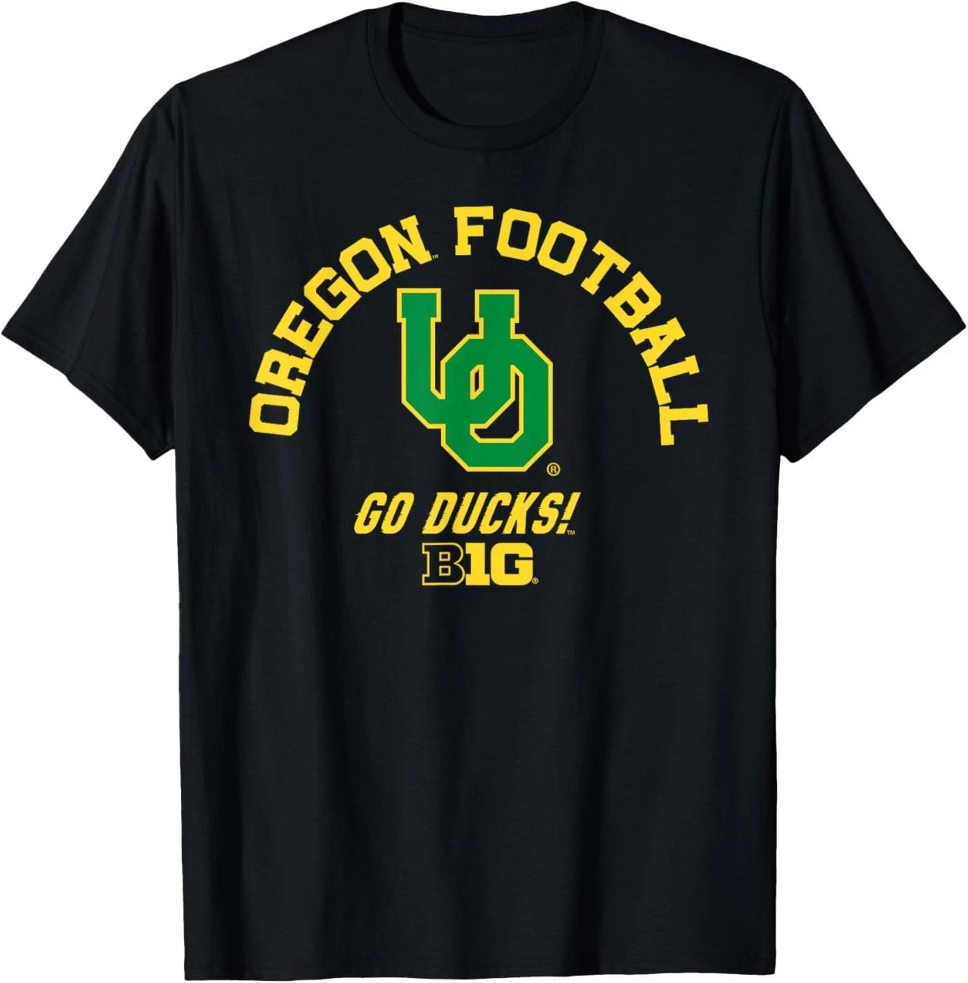 

Oregon Ducks Big 10 Football Officially Licensed 100% Cotton T-shirt Mens Tees Top 4XL