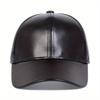 Children Pu Leather Baseball Hat Boys and Girls Winter Windproof Hats Fashion Sports Casual Cap Hip Hop Caps