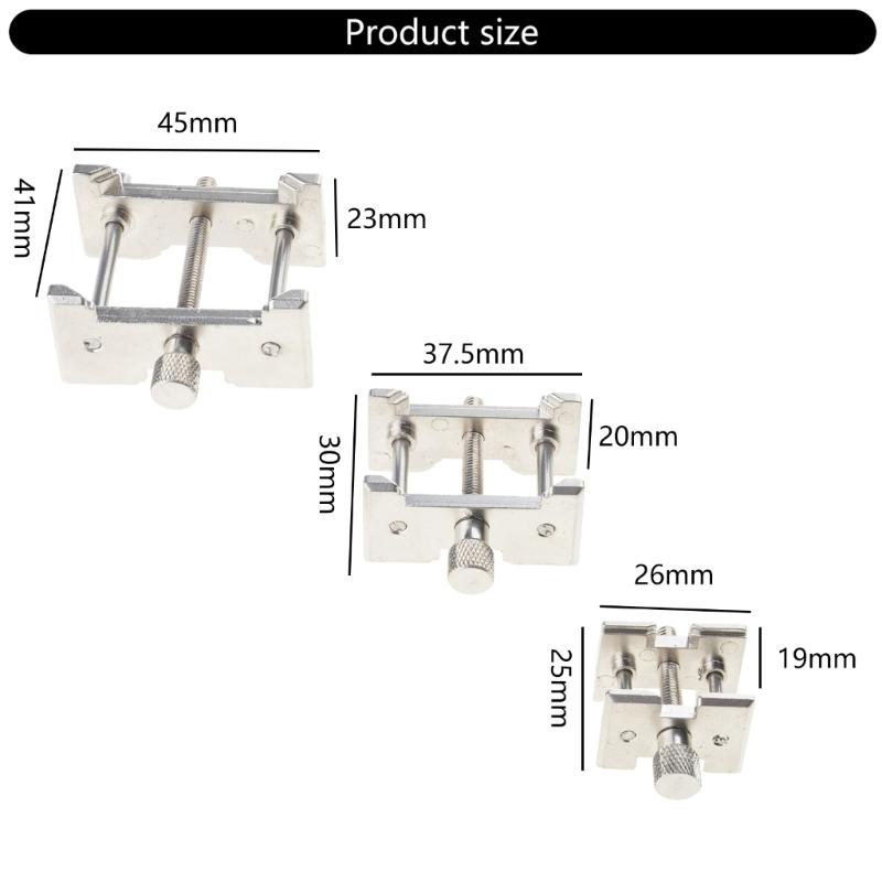 Professional Watch Movement Holder Set 3 In 1 Metal Repair Stand For Watchmakers And Enthusiasts