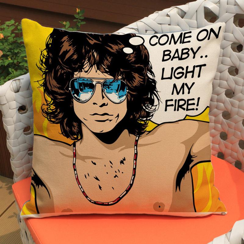 Modern Pop Art Sexy Women Girl Room Chair Throw Pillow Case Office Sofa Decorative Cotton Linen Cushion Cover Cojines