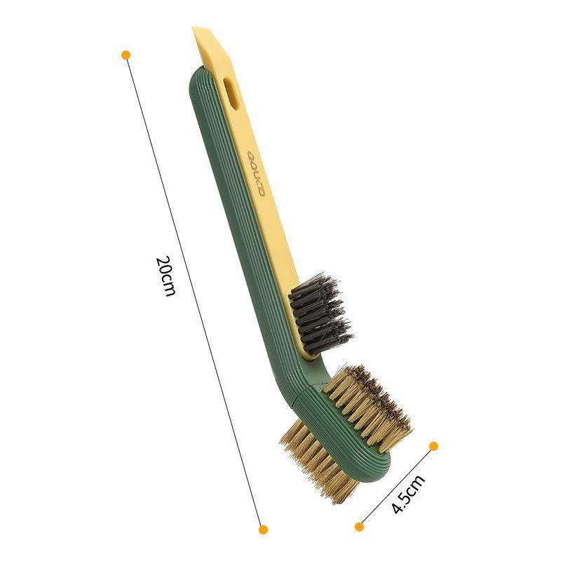 Three-in-one Kitchen Grease Removal Brush Kitchen Stove Cleaning Brush with Scraper Gas StoveRange Hood