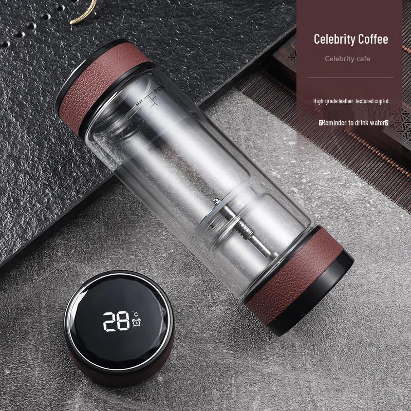 

Smart Temperature Double-Layer Glass Mug
