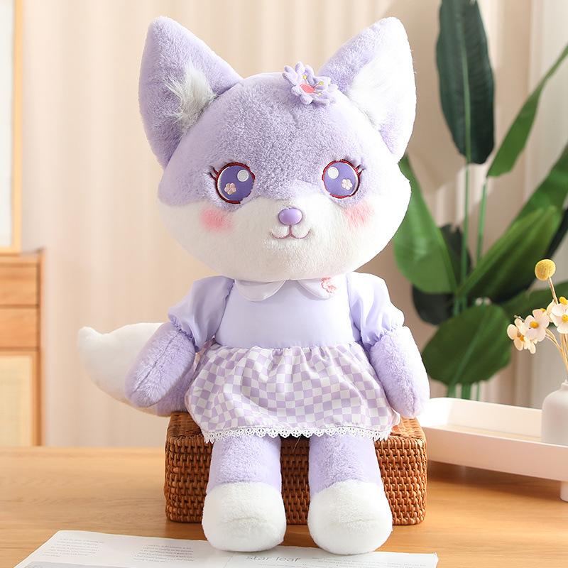 Cute Little Fox Plush Toy Doll Soft Cute Animal Throw Pillow Children Girl Bed Sleeping Doll Gift