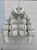 Autumn and winter new puff white duck down jacket women's short small stand-up collar bread jacket thickened warm jacket