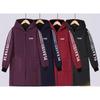 Winter velvet waterproof outer wear, dirt resistant work clothes, dust-proof, new long sleeved hooded oil resistant kitchen cover