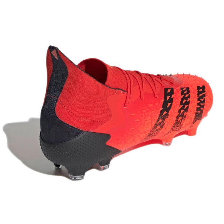 adidas Predator Freak.1 FG Demonskin - Solar Red Men Sneakers Core-Black FY6256