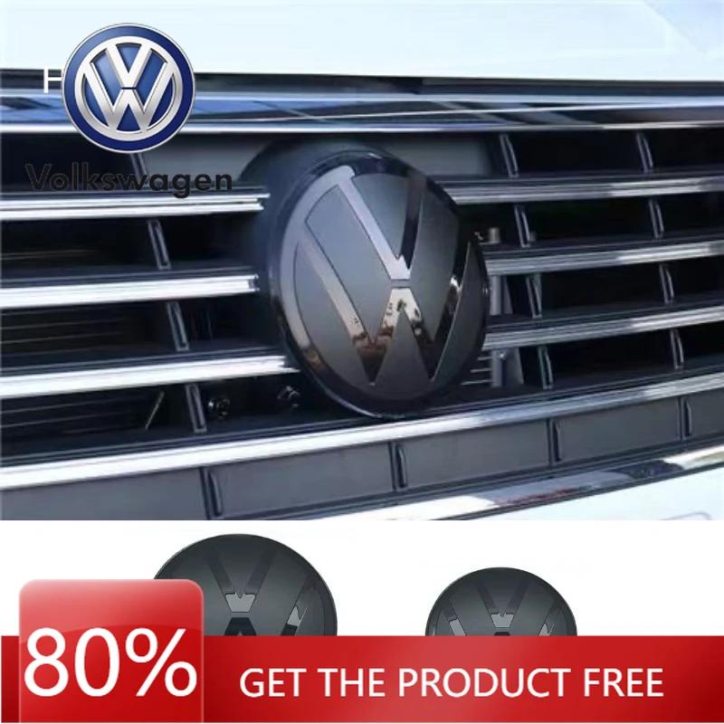 Pro VOLKSWAGEN VW ACC Kompatibilní Lesklé Černé Kryty Předního a Zadního Loga pro VW Golf MK6 / 7 / 7.5 / 8 | Plochý Překryv Znaků Snadné Připevnění