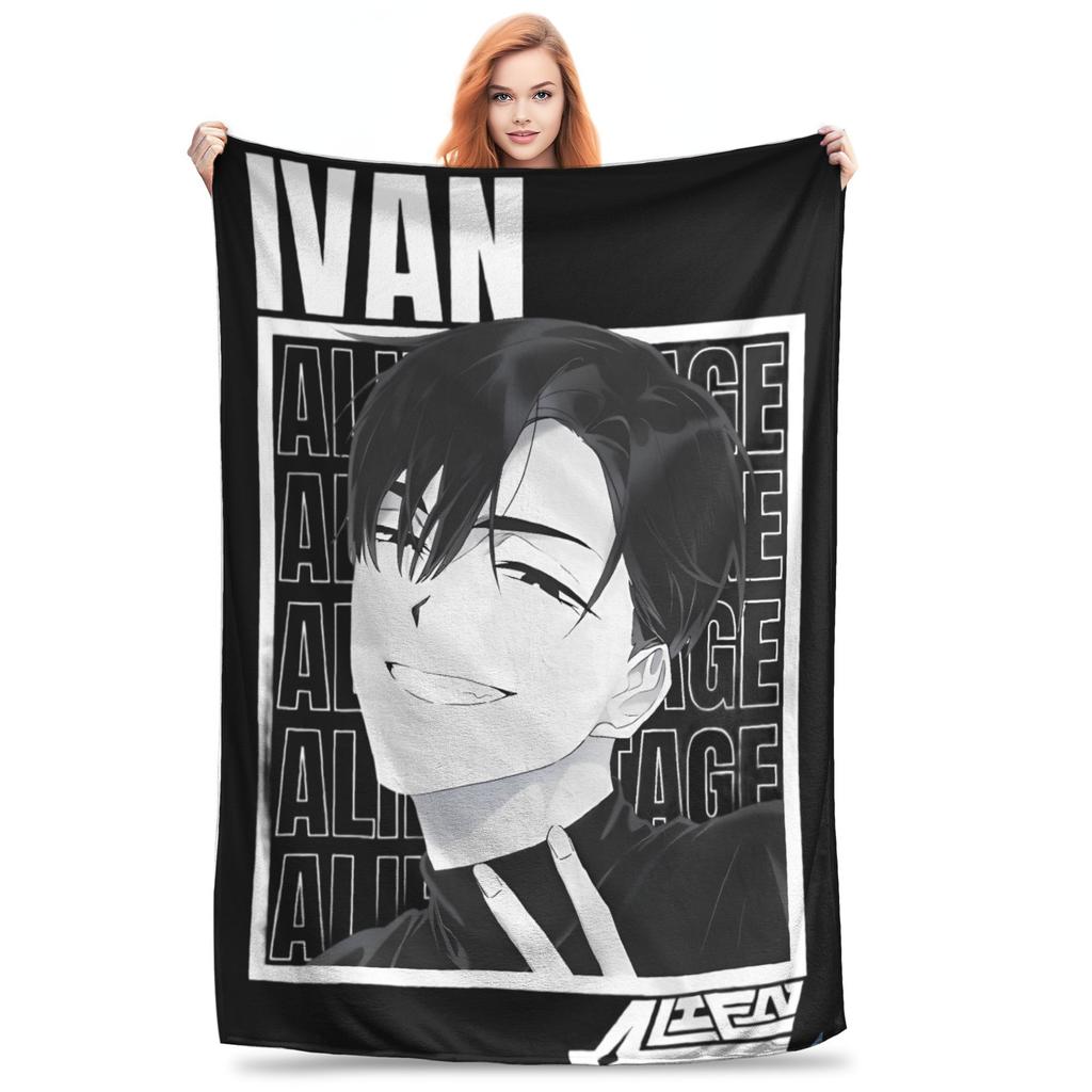 Anime Alien Stage Super Soft Blankets  Kids Plush Bedding Throws Aesthetic Home Decor Flannel Bedspread Sofa Bed Cover