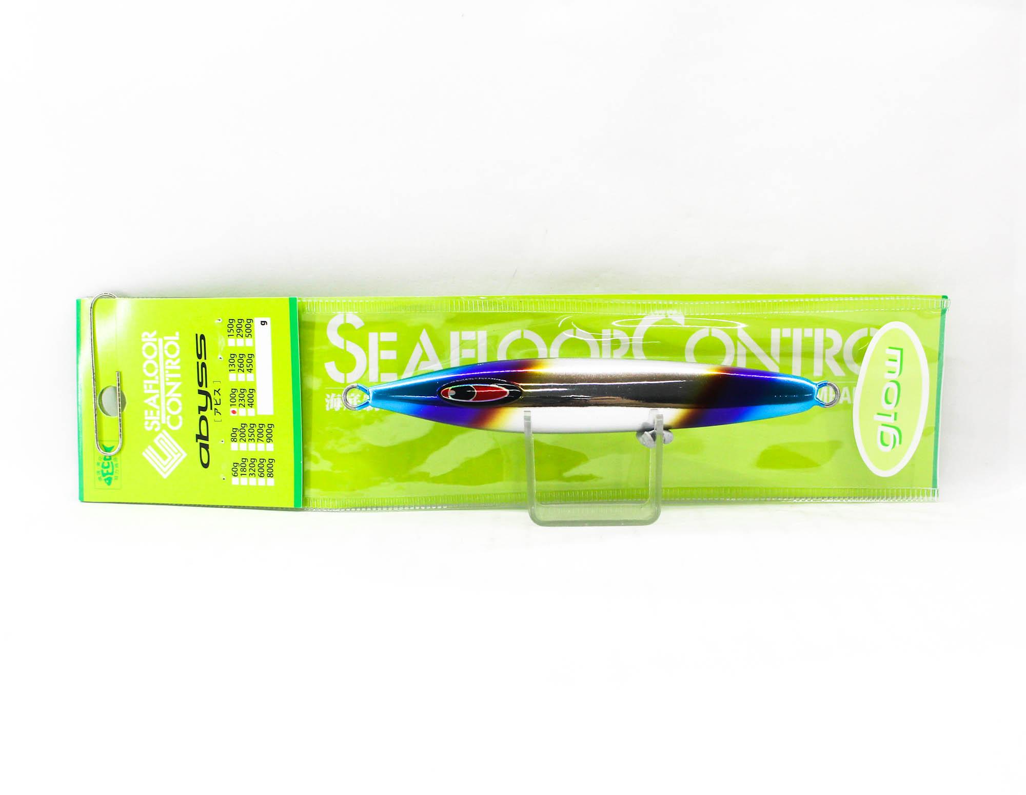 Seafloor Control Metal Jig Abyss 100 grams Titan Zebra Glow (7729)