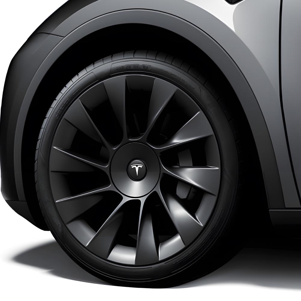 YNHCU1 4pcs/set Wheel Center Caps Hub Covers For Tesla Model Y 2021-2023 Athletic Hubcaps Car Decoration Accessories #1188233-11-A