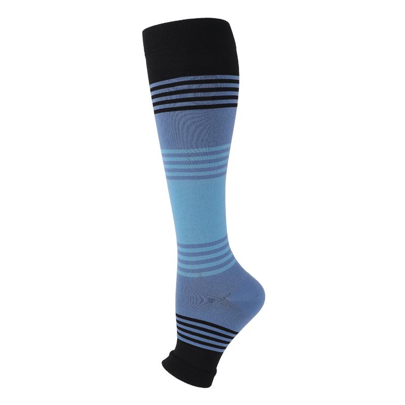 10 Stile Kompressionsstrumpf Beugen Wadenkrampfadern vor Schmerzen Druck Radfahren Professionelle Beinunterstützung Krankenschwester Damen Socken