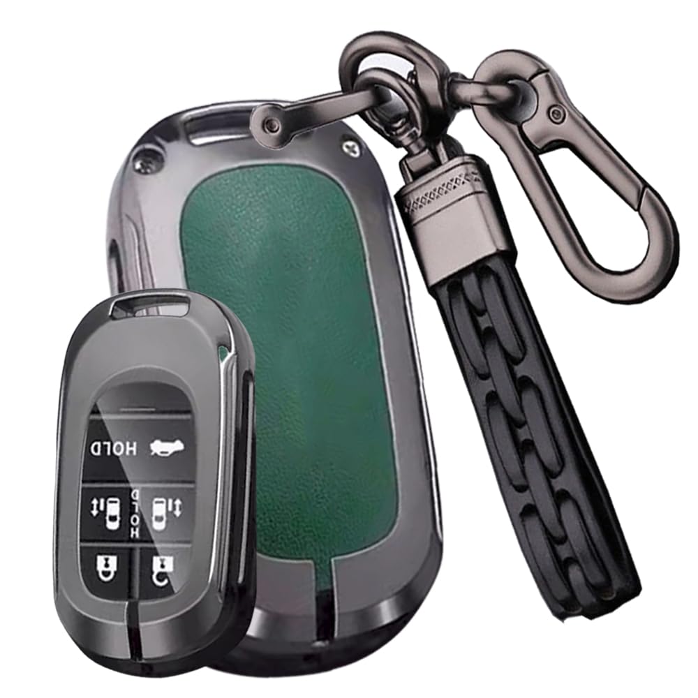 

Ключница Чехол для смарт-ключа Чехол для ключа для Honda New Stepwagon RP6 7 8 New Odyssey Elysion Кожа Crazy Horse Брелок для ключей автомобиля Зеленый [SANRILY]