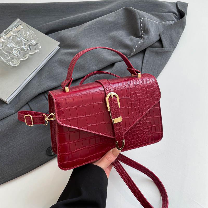 Fashion Trend Bag Women's 2025 Spring New Fashion Simple One Shoulder Crossbody Casual Portable Small Square Bag