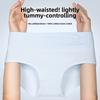 Big Size Ladies Spring and Autumn Pure Cotton 10A Anti  Bacteria High Waist Belly Triangle Briefs