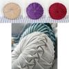 Luxurious Plush Pleated Round Pumpkin Pillow Soft Touch Couch Cushion Floor Decor
