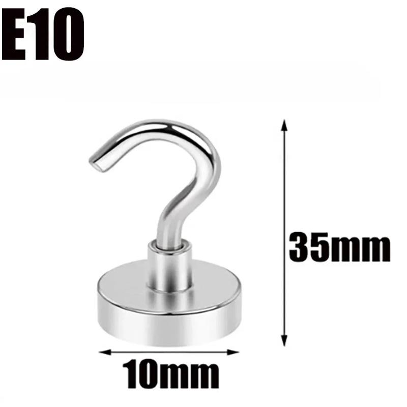 

1-20PCS Strong Magnetic HookE10 E12 E16 E32Heavy Duty Wall Mounted Metal Key Hanger for Home Kitchen Bathroom Accessories Magnet 1pcs