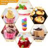24-Cavity Nonstick Briose Mold Set - Oven Safe Up to 220°C Silicone Muffin Pan Multicolor 4.5x7x3cm