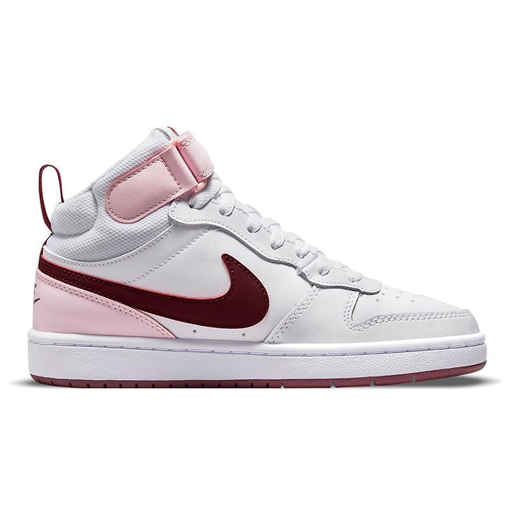 New Nike Court Borough Mid 2 White Pink Foam GS CD7782-104