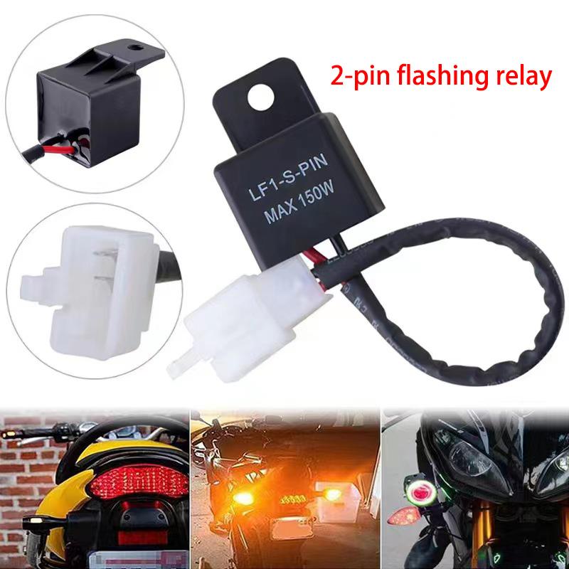 

Лампочка указателя поворота для мотоцикла Hyper Flash для Honda Kawasaki Suzuki Yamaha 12A 2Pin Электронное светодиодное реле мигания