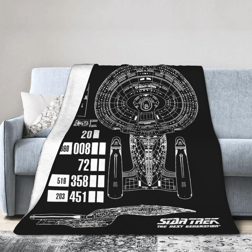 s-Stars t-Treks Blankets Flannel All-season Portable Warm Throw Blankets for Bedding Office Sofa Chair Quilt for Enterprise Fans