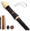 Toyama Musical Instruments AULOS 204A Soprano Recorder (German Style) with Neck Strap (NS-S Set)