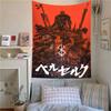 Hot Classic Anime Berserk Poster Tapestry Wall Hanging Fabric Interior Decor Tapestry Fans Room Aesthetic Decor Background Cloth