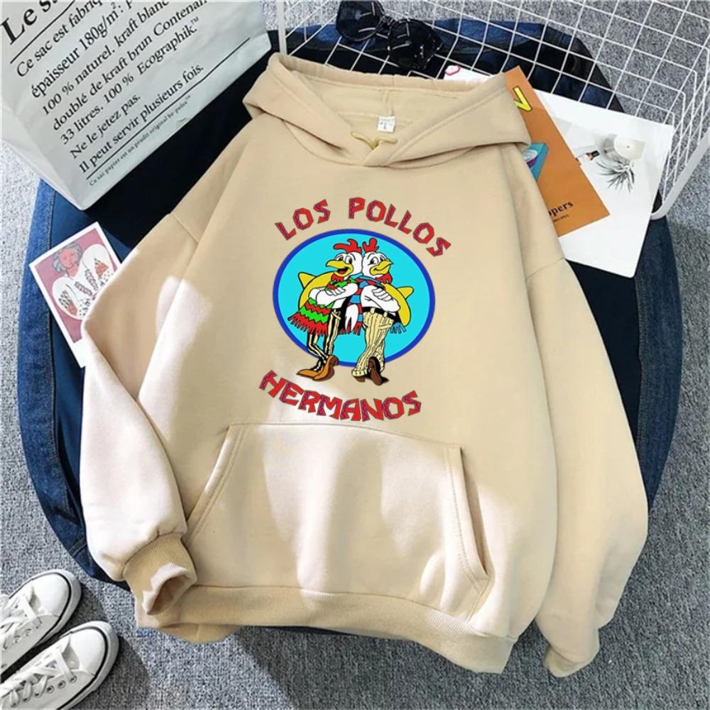 LOS POLLOS Hermanos Film für Frauen Hoodie Lustiges Chicken Brothers Sweatshirt Übergroße Männer Hoodies Pullover Hip Hop Streetwear