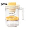 Healthy Food Prep Tools Greek Yogurt Strainer, Spiral Pressing Structure Making Kit, Effective Separation Dessert Maker of Whey Presser, Thick Creamy