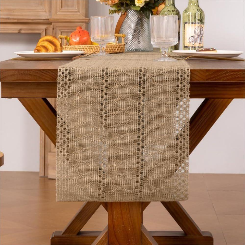 

Braided Boho Table Runner Rustic Style Dining Table Decoration Exquisite Table Cloth Christmas 30*183cm-Style D