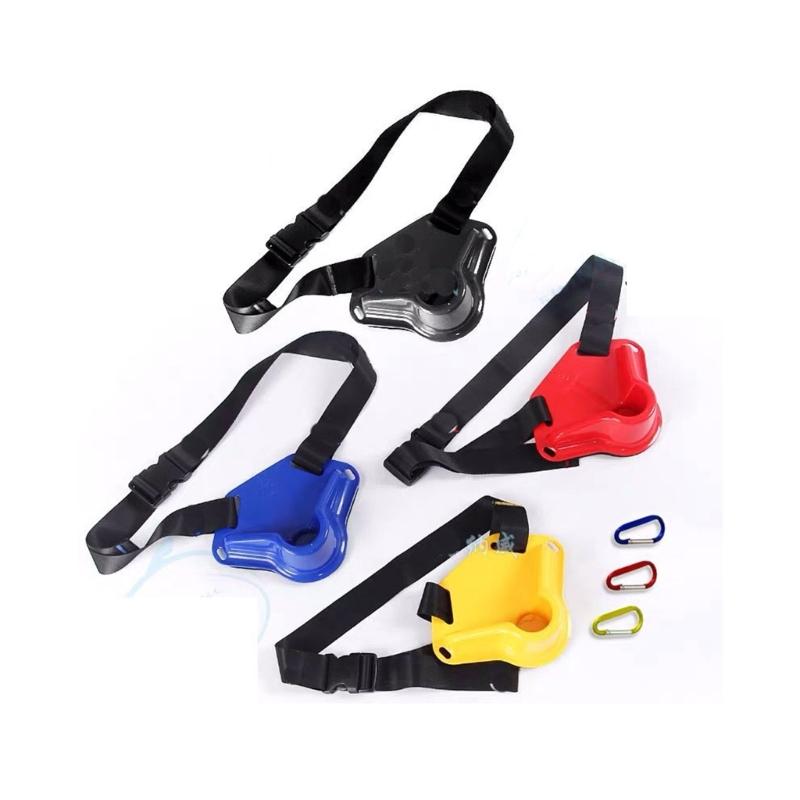 2Pcs Fishing Fighting Belt Adjustable Fishing Belt Rod Holder Fishing Fighting Waist Belt Plastic Fishing Rod Holder