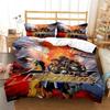 Anime King of Fighters KOF Bedding Set,Duvet Cover Comforter Bed Set Quilt Cover Pillowcase,King Queen Twin Size Boys Girls